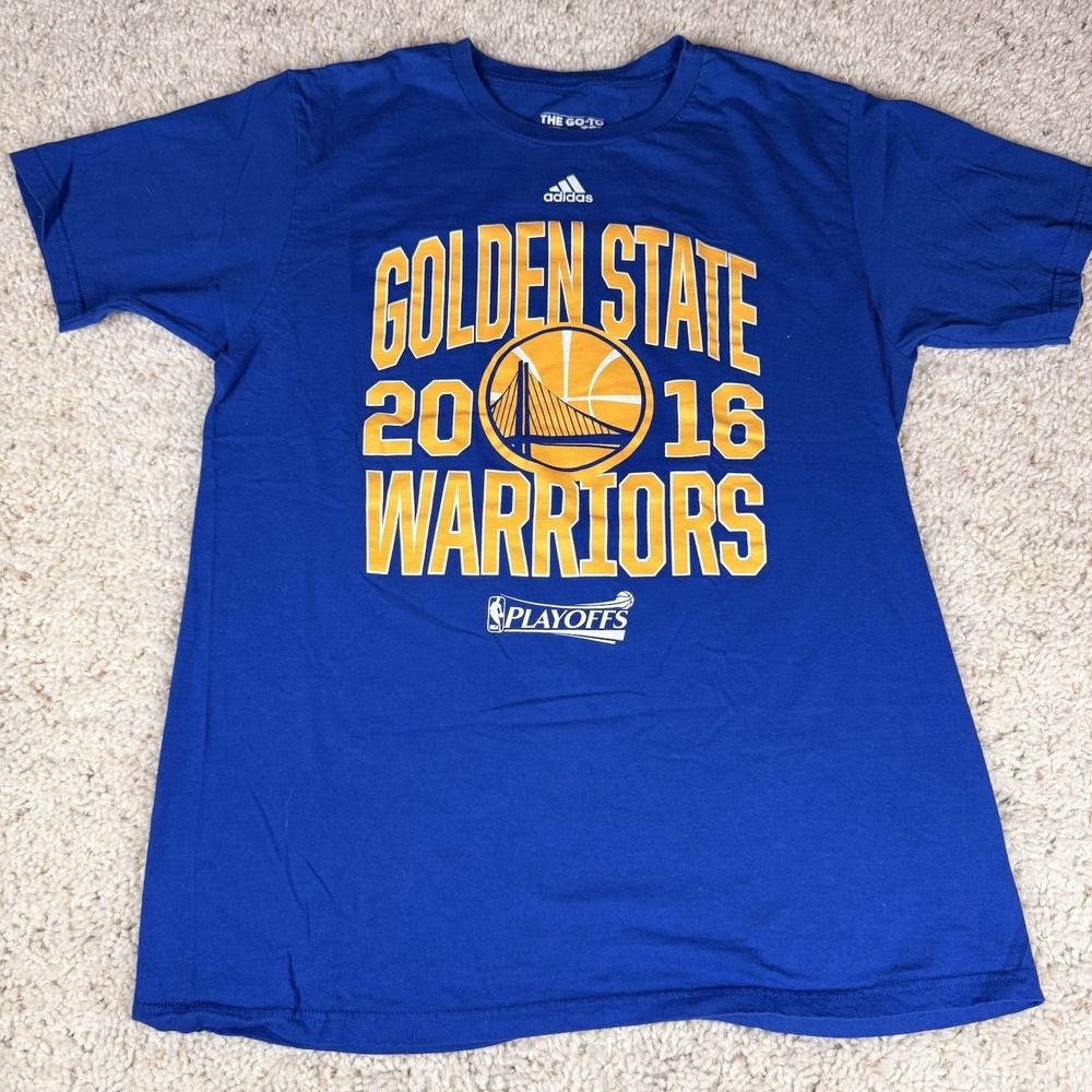 Golden State Warriors 2018 Playoffs Men's T-shirt With Roster On Back Large - Picture 5 of 7